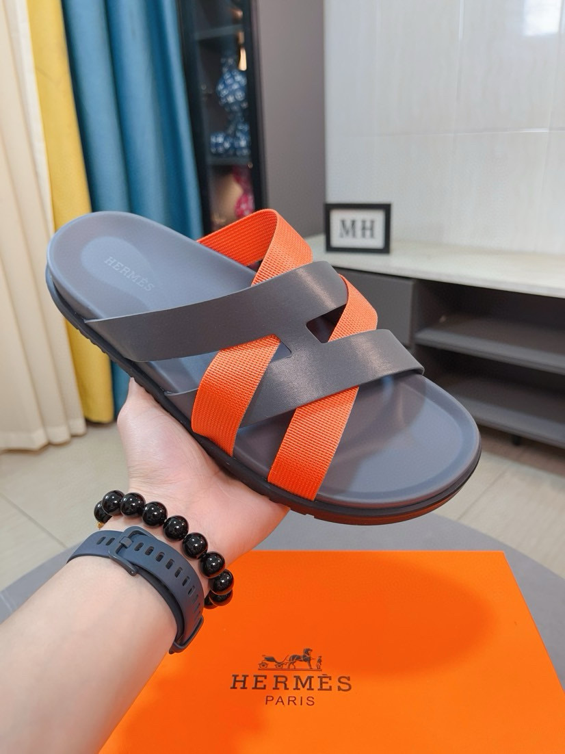 에르메스 남자 슬리퍼