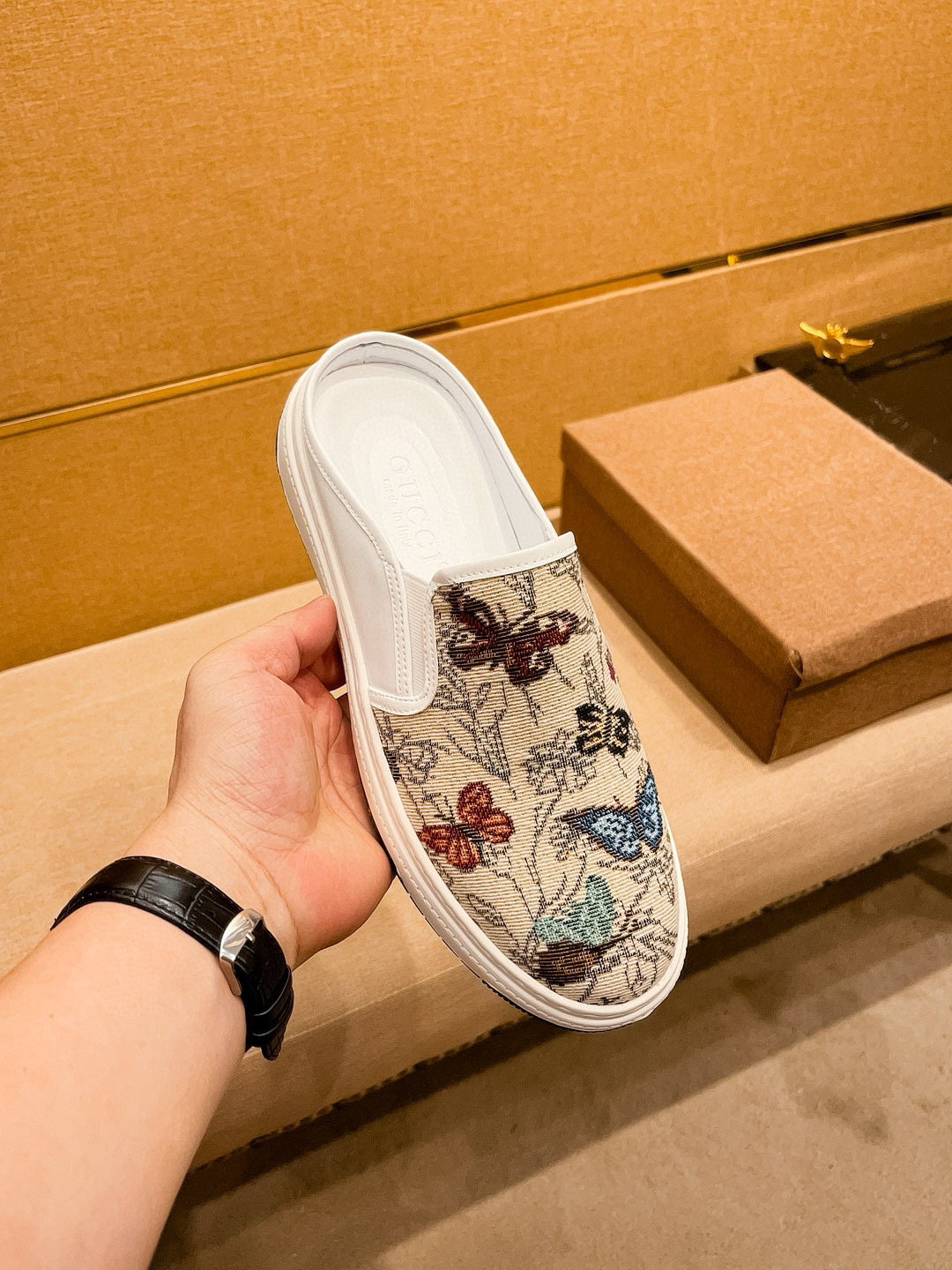 구찌 남자 슬리퍼