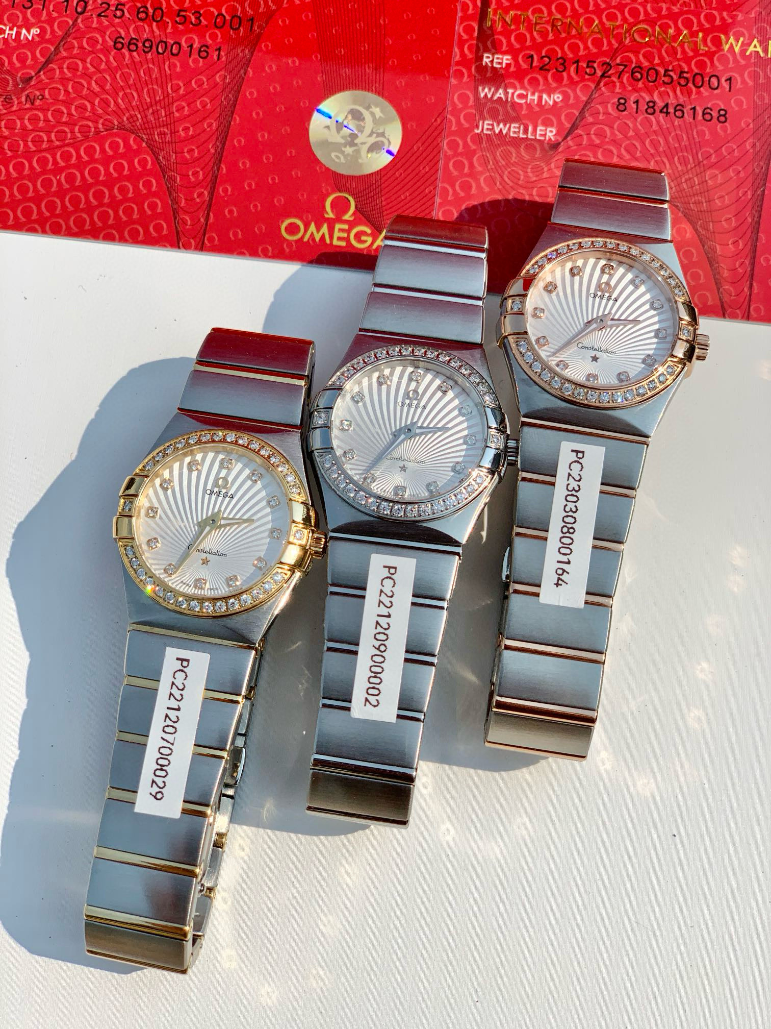 오메가 3컬러 미러급 여자시계