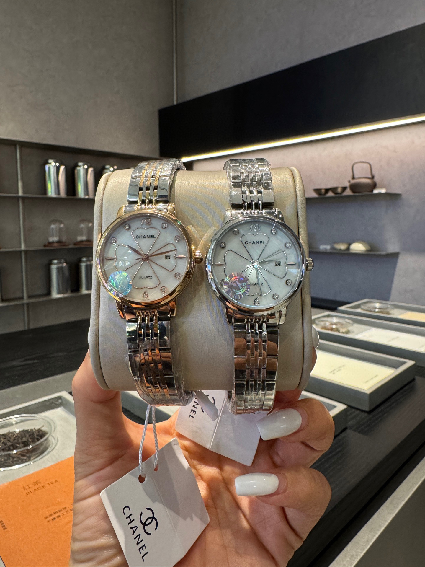 샤넬 2칼라 A급 여자 시계