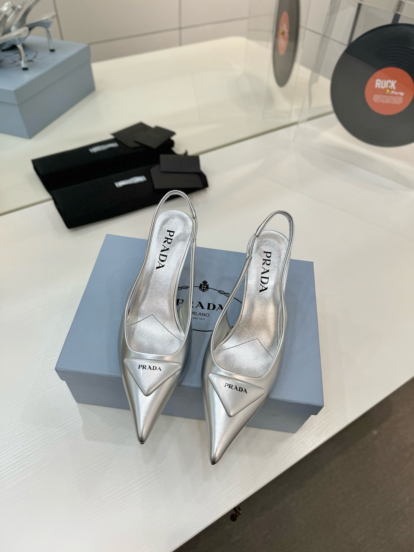 프라다 7.5cm 여자 신발 구두