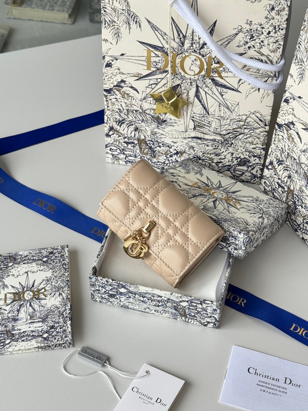 디올 S0966ONMJ_M413 여자 카드지갑 머니클립