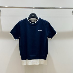 미우미우 2컬러 여자 반팔