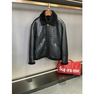 루이비통 양모 양모깃  자켓