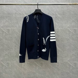 톰브라운 양모 남녀공용 가디건