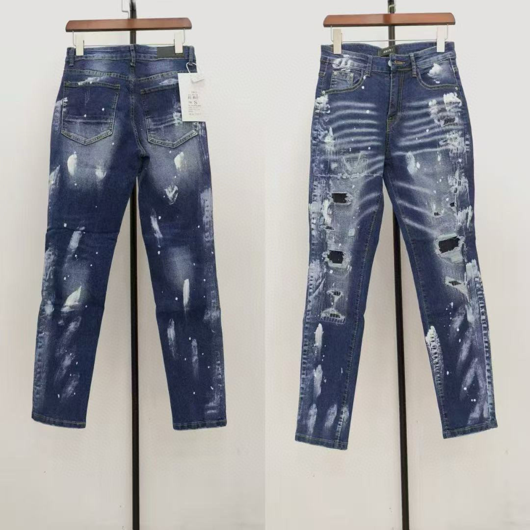 아미 아미리 남녀공용 청바지